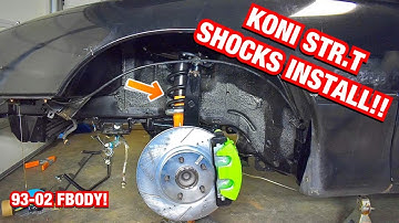 Installing my Koni STR.T shocks and the rest of my suspension!!
