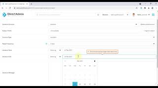 How to set vacation messages in DirectAdmin