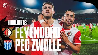 FIVE GOALS! 👋 | Highlights Feyenoord - PEC Zwolle | Eredivisie 2023-2024