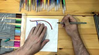 Mostly Colouring ASMR | A to Z Letters | 6