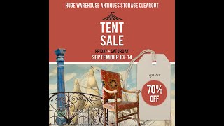 2-Day Pop-Up Tent Sale at Eron Johnson Antiques