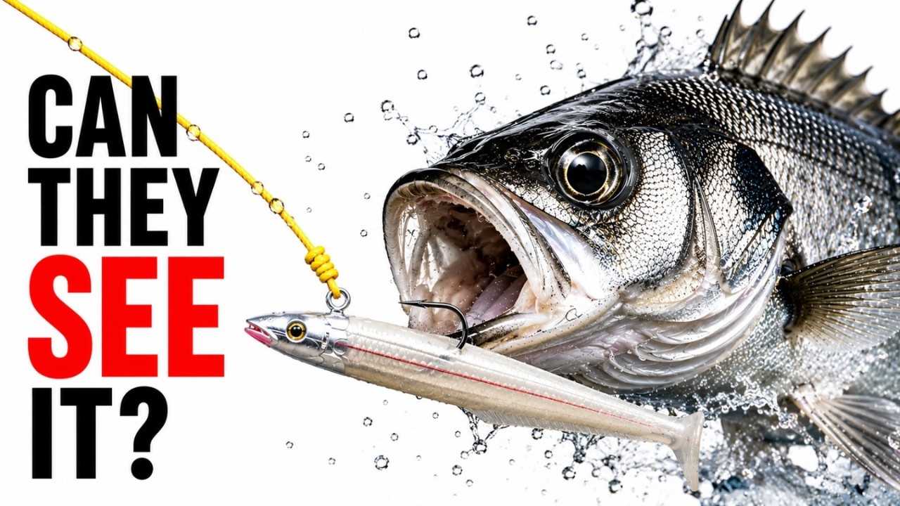 YouTube thumbnail: Braid Straight to the Lure vs Fluorocarbon — Does It Actually Matter?