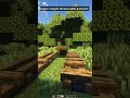 Super simple forest table &amp; bench 🌲You can build this in under 30 seconds #minecraft