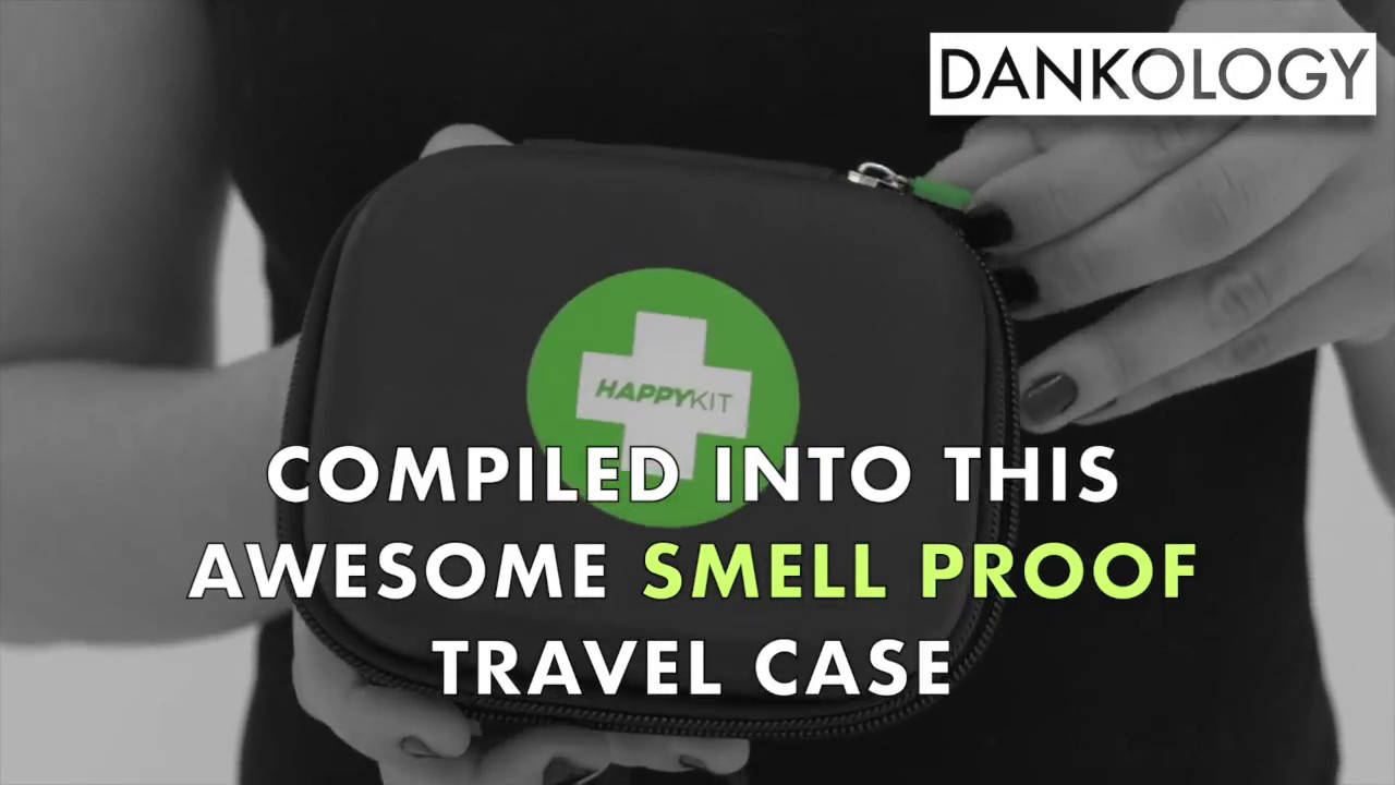 This compact stoner travel kit has all your smoking essentials.