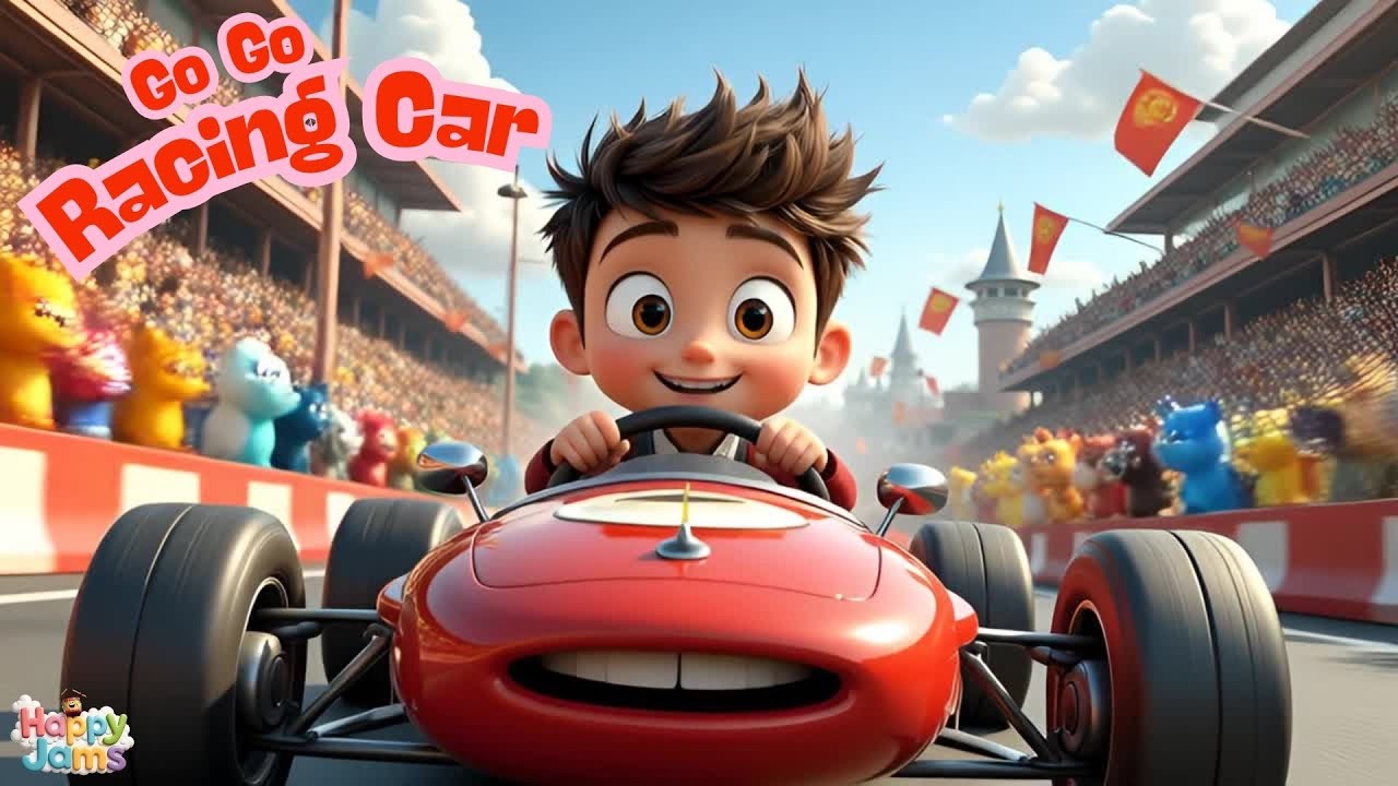Go Go Racing Car Song for Kids 🏎️ | Fun Song with Zooming Race Cars ...