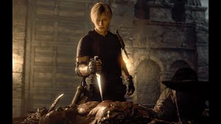 Resident Evil 4 Remake  - Leon Vs Krauser Boss Fight!!