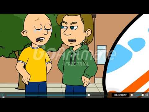 Caillou Crashes A Plane Grounded