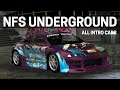 Need for Speed: Underground - All Intro Cars | 4K