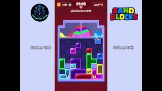 Sand Blocks: Drop Puzzle Level 114 walkthrough gameplay Solution easy 