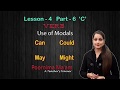 Modal verbs can could may might  l 4  p 6 c 