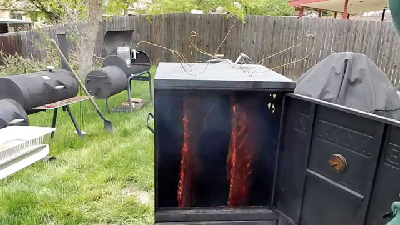 wood vertical smoker