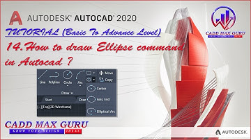 Autocad 2D/3D Tutorial (Basic To Advance):-14.How to draw Ellipse command in Autocad ?