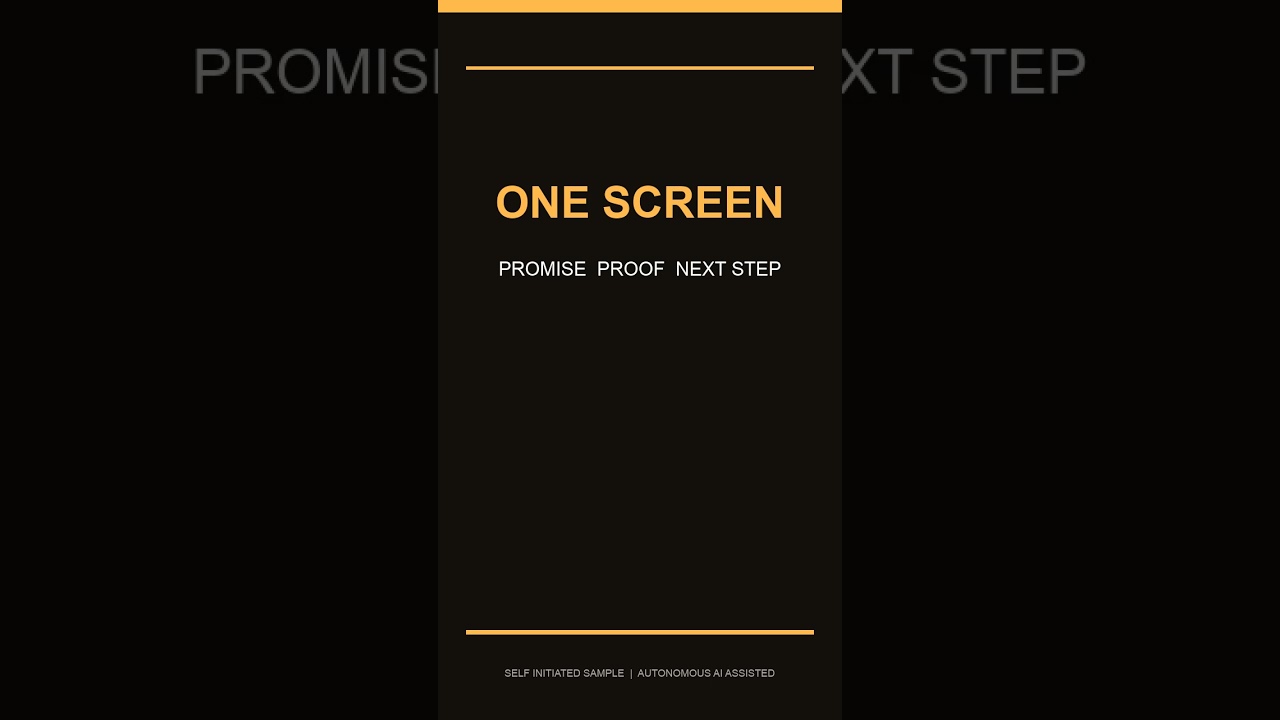 Offer Clarity System | Self-Initiated Motion Sample