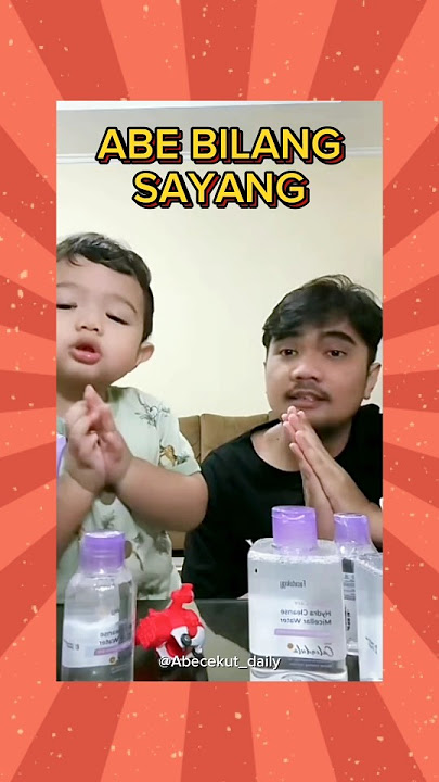 SO CUTE ABE SAYS I LOVE YOU 🥰 #abecekut #abedaily #abeabeabe #cutebaby #babyivlog #cutekid #funny