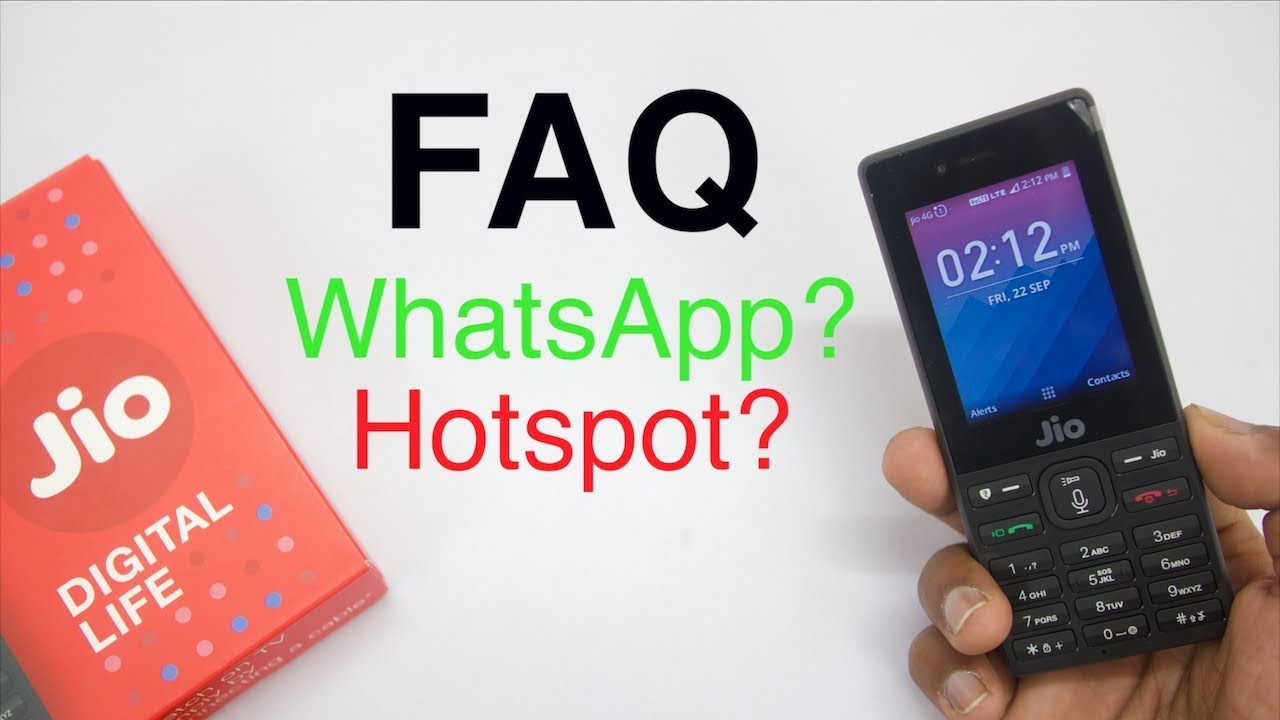 Jio Phone Faq Hotspot Whatsapp Other Sim Will Work More All