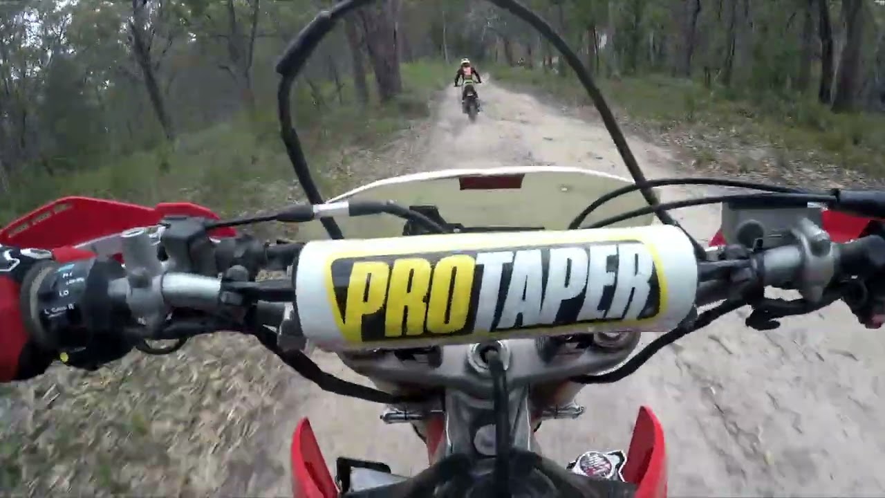 Cruising over massive sand hills on CRF!!!