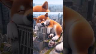 Part14 Giant Shiba Inu sleeping #dog #life #ai #funny #cute #funnydogs