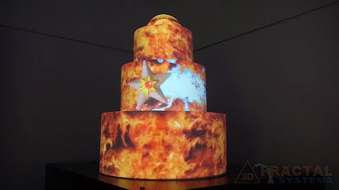 3D Projection Mapping on Birthday Cake - OP3