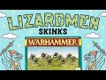 Painting a box of classic lizardmen skinks