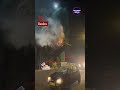 MMRDA negligence at Bandra Highway Metro site! Fire has broken out,