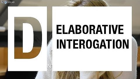 How do I engage in elaborative interrogation ?