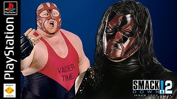WWF (WWE) Smackdown! 2: Know Your Role - Inspired Patch - PS1 Gameplay - Kane VS Vader - FCA Match