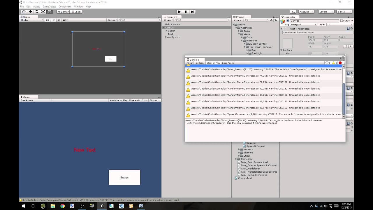 Quick unity ugui tutorial to get you going youtube