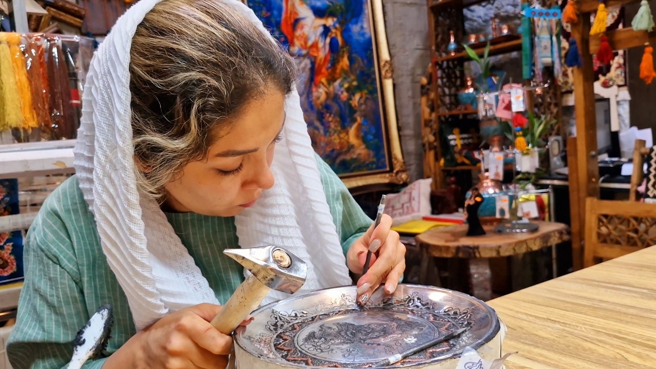 The Magic of Metal Engraving 🩵