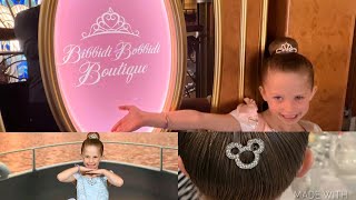 Cinderella Makeover at Bibbidi Bobbidi Boutique on Disney Dream Cruise