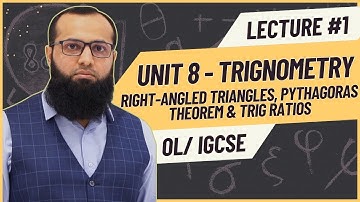 O Level / IGCSE Maths Unit 8 Trigonometry 4024 | Right-angled triangles | Sir Sufyan Irfan Mewawala