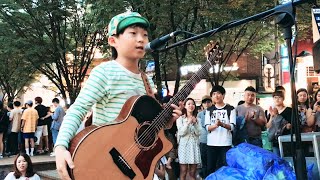 Unbelievable 8-year-old Kid Sean Song SHOCKS People on Busking (Justin King - Phunkdified ) chords