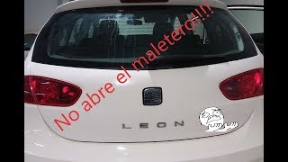 Seat Leon 2, Avería en Cerradura maletero 