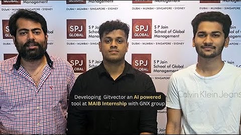 MAIB Students at SP Jain Global Develops an AI Powered Tool During Internship at GNX