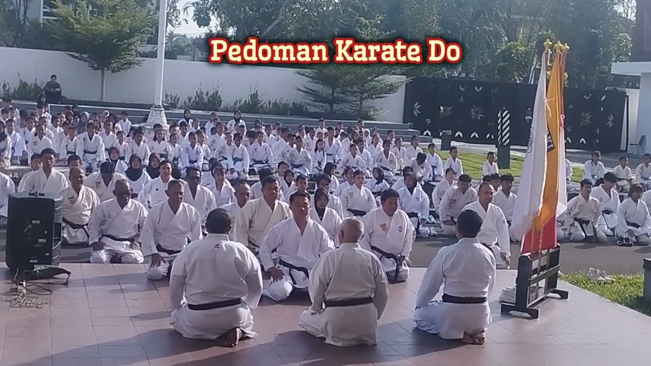 Pembukaan Ujian Kenaikan Sabuk Karate