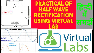 HALF WAVE RECTIFICATION-PRACTICAL Using VIRTUAL LAB II  ELECTRONICS II