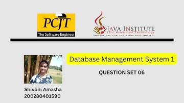 Question Set 06 | Database Management System | 1st year | Java Institute