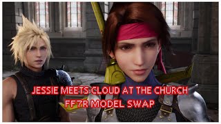 Jessie Meets Cloud At The Church*MODEL SWAP MOD*(FF7R)PC MODS