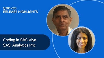 Coding in SAS Viya, SAS Analytics Pro | SAS Viya 2021.2.6