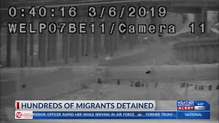 Hundreds of migrants detained