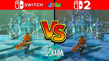 Zelda Tears of the Kingdom - Switch 1 VS Switch 2 Comparison (4K Gameplay)