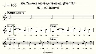 Ear Training and Sight Singing (Part 28) / M7, m7 Interval