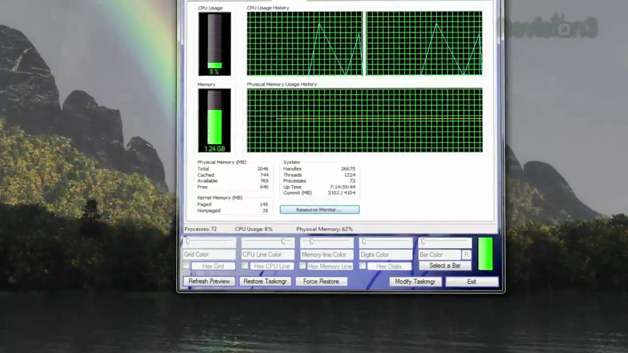 Task Manager Color Scheme Customize Colors in Windows Task Manager - Tekzilla Daily Tip - YouTube