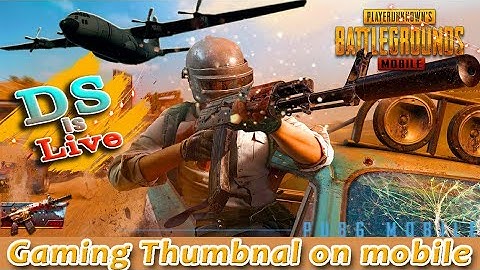 Make Gaming Thumbnail like Mortal - How to make gaming Thumbnail on mobile