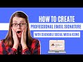 How to Create a Professional Email Signature in Canva with Clickable Social Media Icons (for FREE)