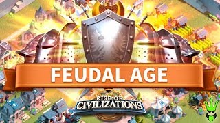 UNLOCKING THE FEUDAL AGE AND TIER 4 TROOPS! - 'Rise of Civilizations'