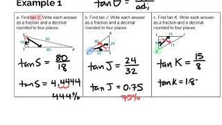 9.4 The Tangent Ratio