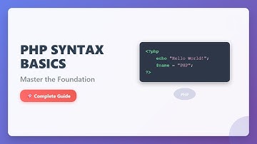 PHP Syntax for Beginners: Learn the Basics in Minutes!