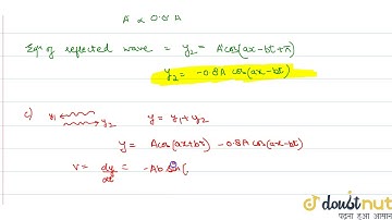 The displacement of the medium in a sound wave is given by the equation `y_(1) =