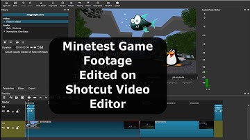 Minetest game footage Edited on Open Source Shotcut Video Editor