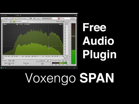 Free Audio Plugin Voxengo SPAN for Post Processing Sound